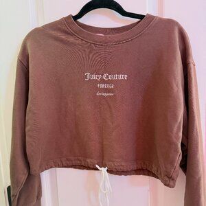 Cropped brown Juicy CouturexForever 21 sweatshirt - Summer Closet Cleanout